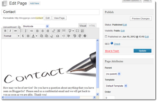 Creating A Contact Page image