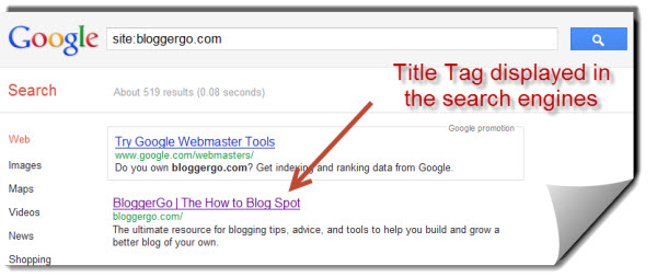 Search Engine Title Tag image